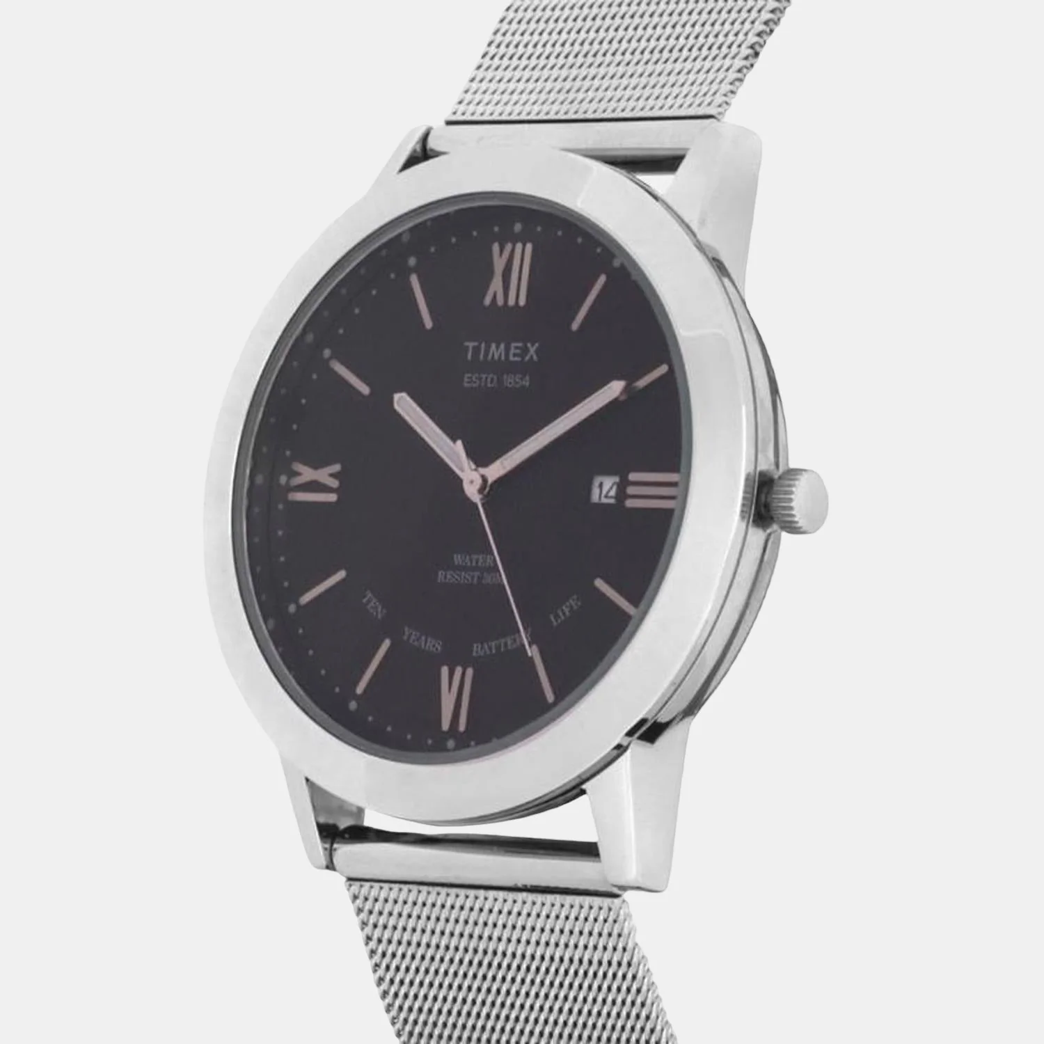 Empera Men Quartz Black Dial Analog Stainless Steel Watch TWEG17802 - Image 3