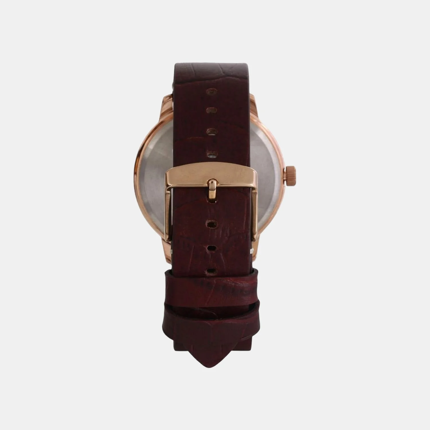 Fashion Men Quartz Black Dial Analog Leather Watch TWEG18302 - Image 4