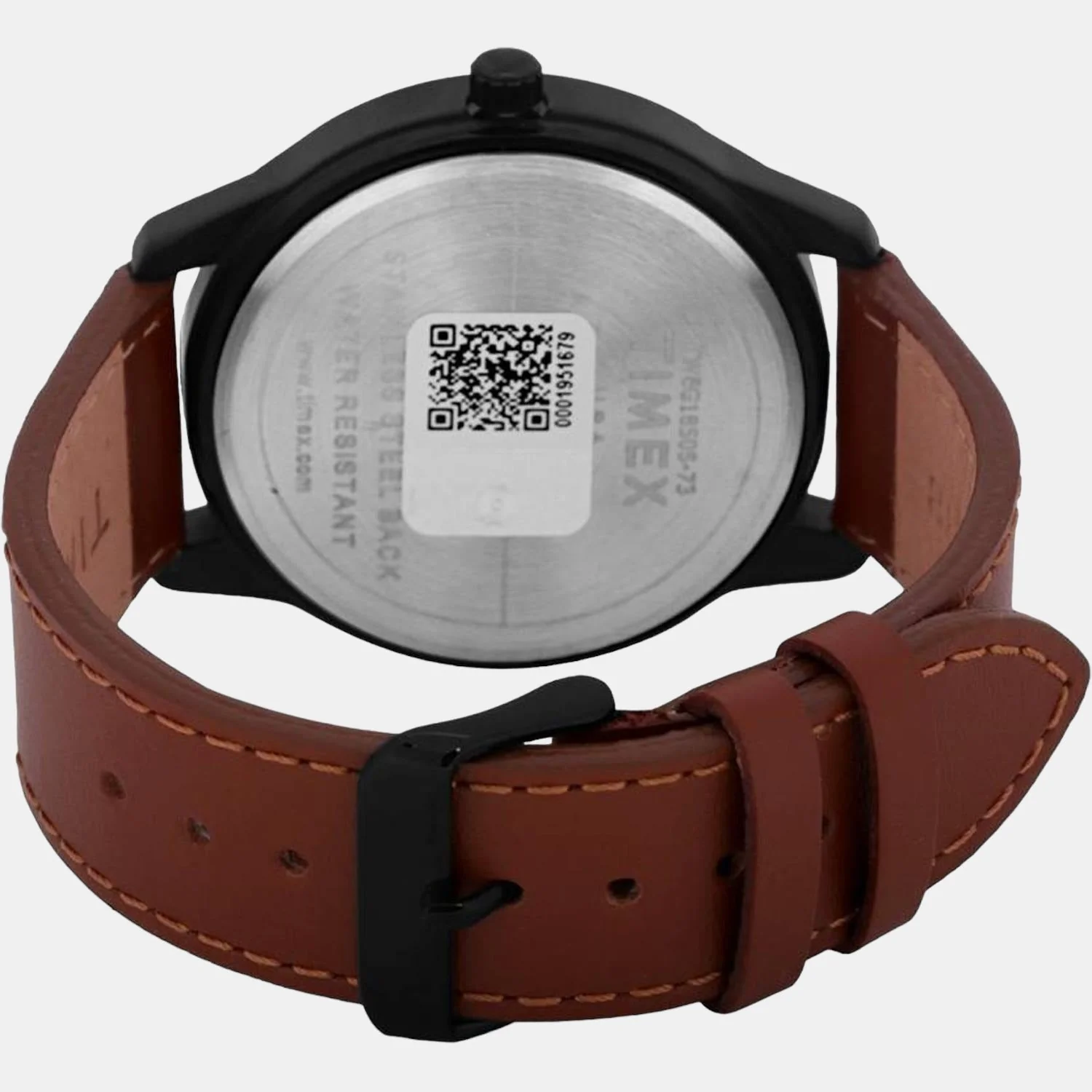 Fashion Men Quartz Black Dial Chronograph Leather Watch TWEG18505 - Image 2
