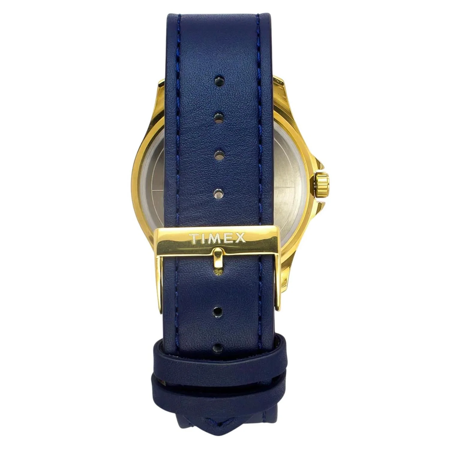 Fashion Men Quartz Blue Dial Analog Leather Watch TW000X140 - Image 5