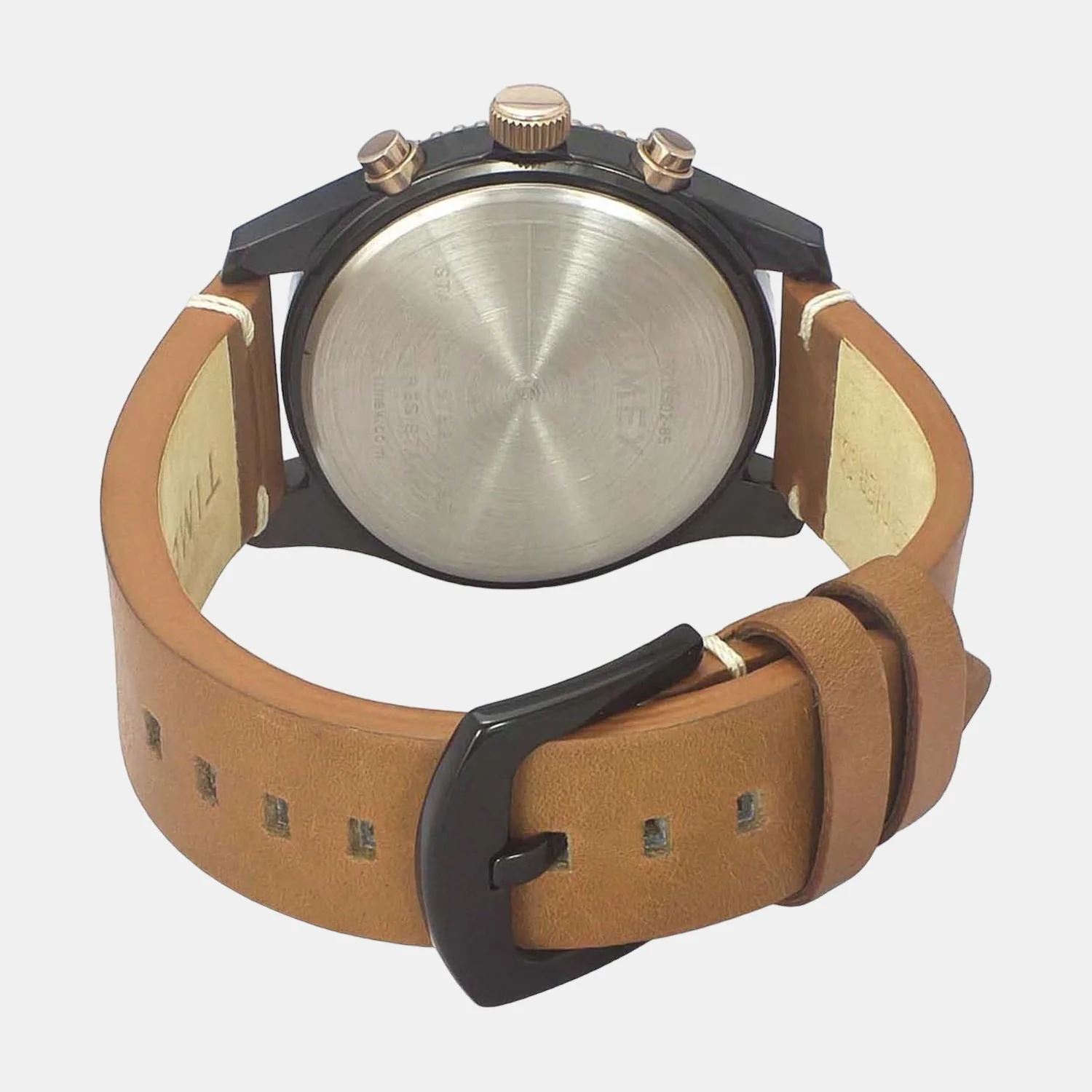Fashion Men Quartz Silver Dial Chronograph Leather Watch TWEG19502 - Image 3