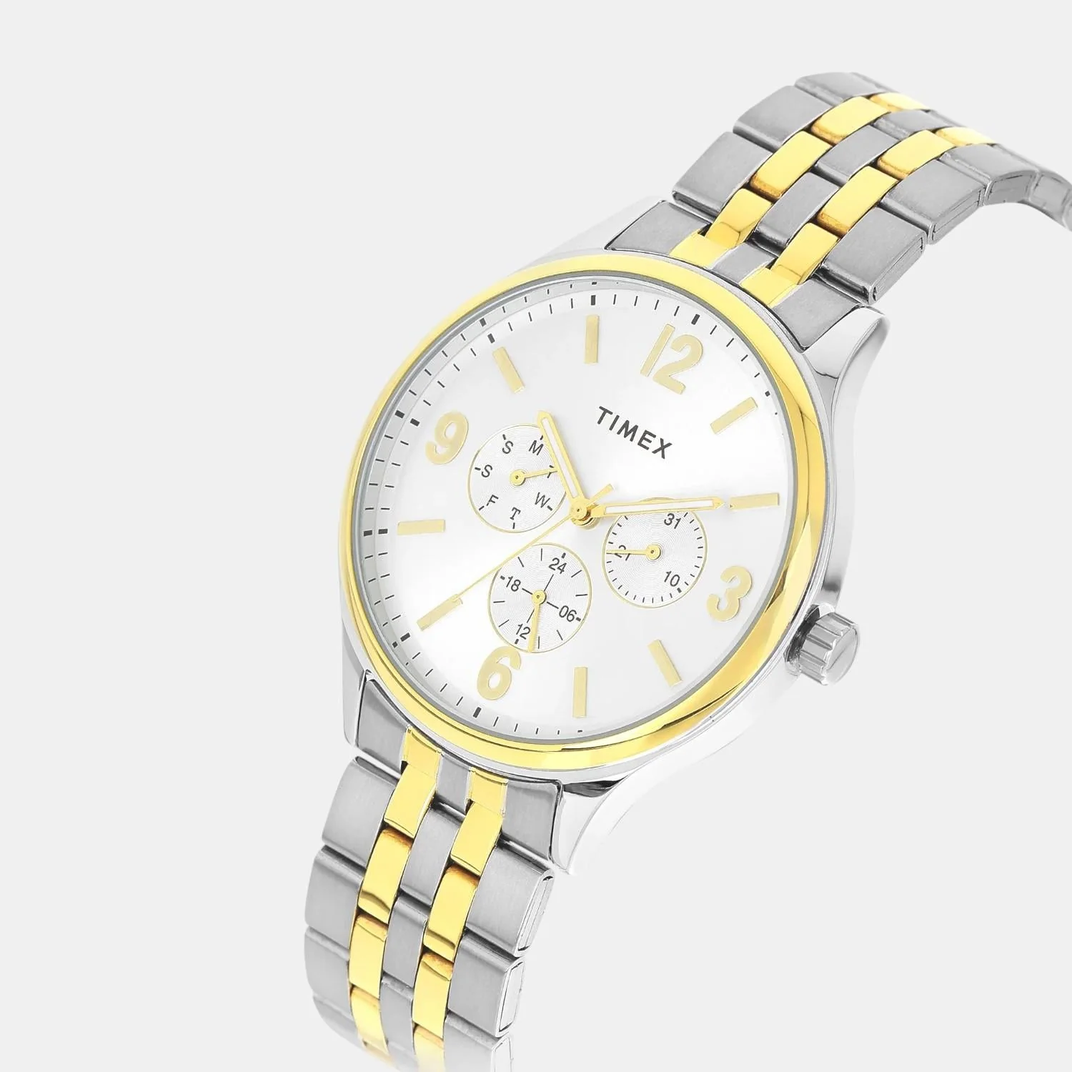 Fashion Men Quartz Silver Dial Multi-Function Stainless Steel Watch TWEG18441 - Image 2
