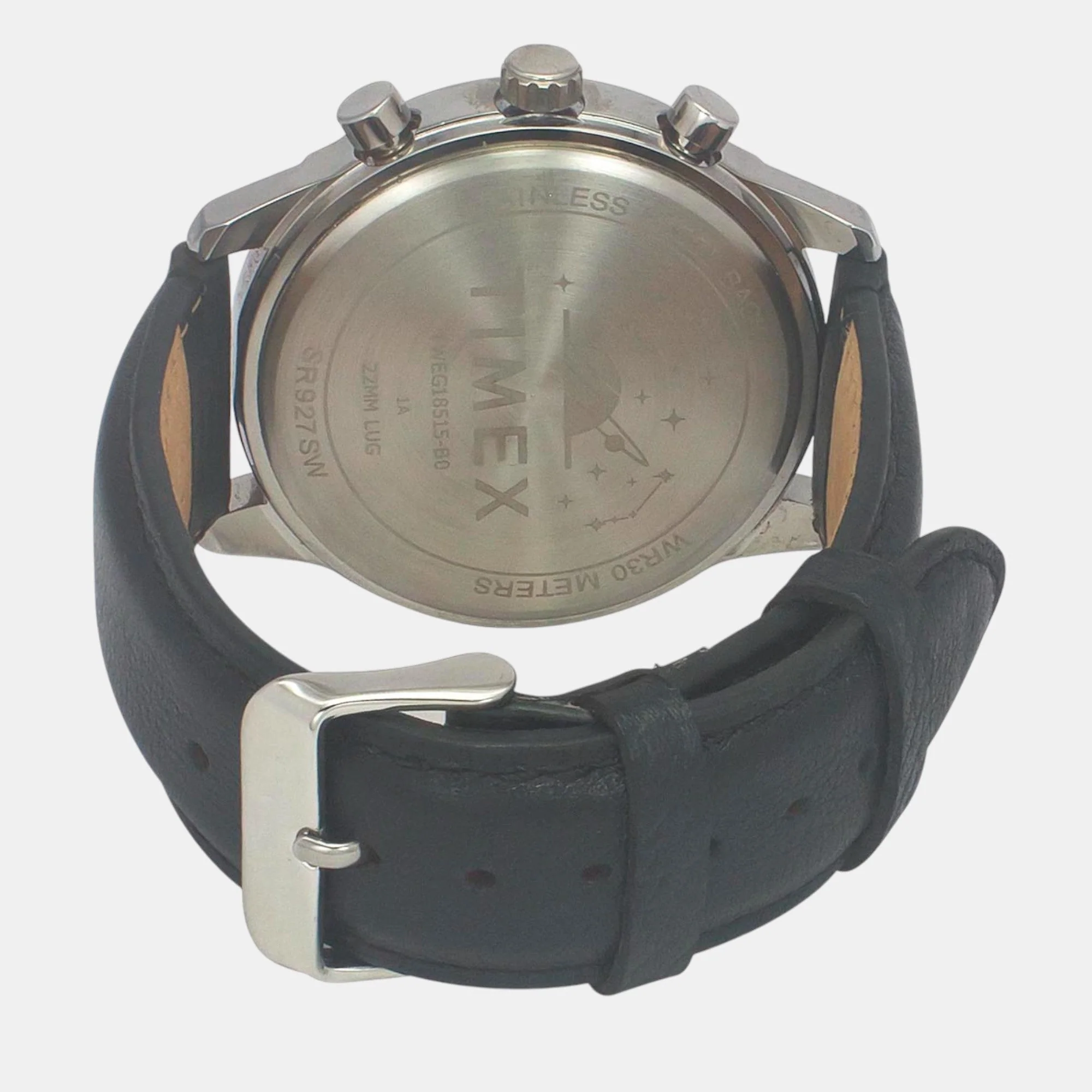 Fashion Men Quartz Teal Dial Chronograph Leather Watch TWEG18515 - Image 4