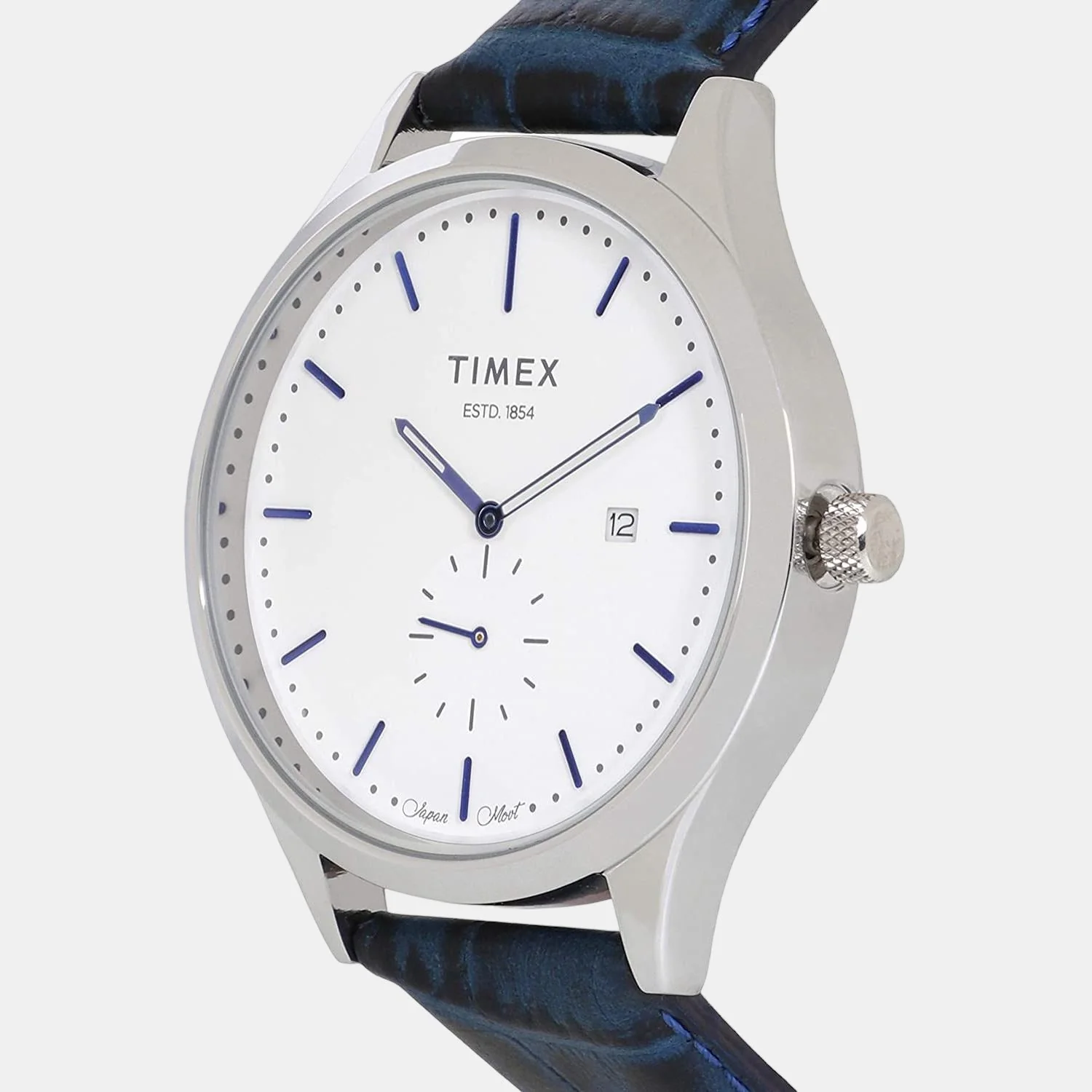 Fashion Men Quartz White Dial Analog Leather Watch TW000T316 - Image 2