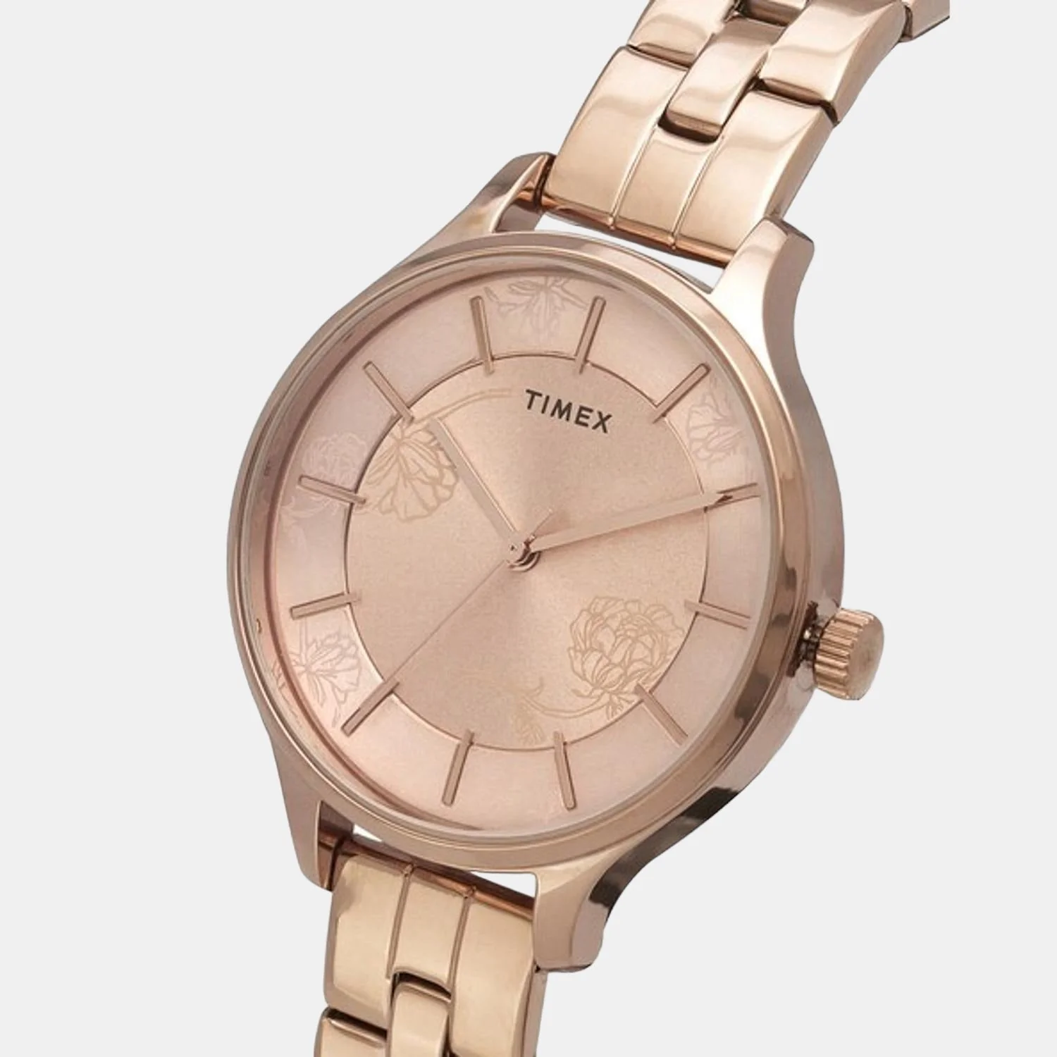 Fashion Women Quartz Pink Dial Analog Stainless Steel Watch TWEL14808 - Image 6