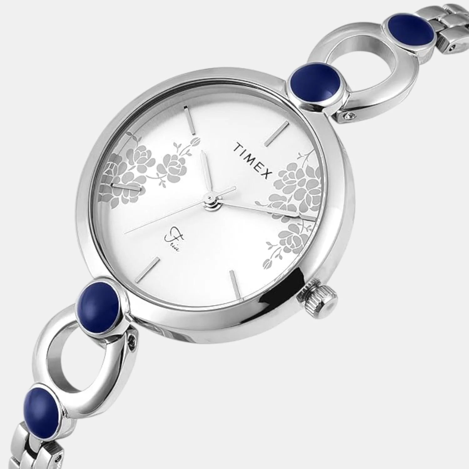 Fashion Women Quartz Silver Dial Analog Brass Watch TWEL18108 - Image 2