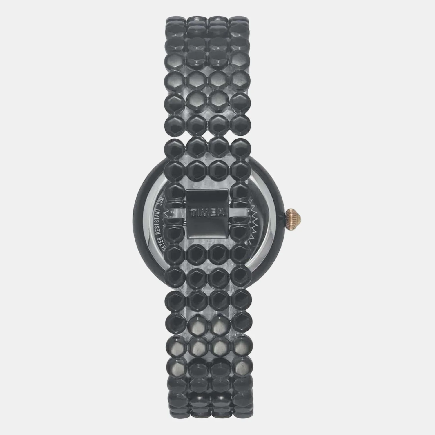 Fria Women Quartz Black Dial Analog Stainless Steel Watch TWEL13909 - Image 3