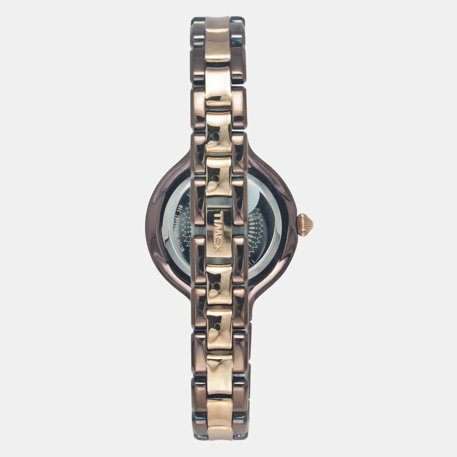 Fria Women Quartz Rose Gold Dial Analog Stainless Steel Watch TWEL14011 - Image 2