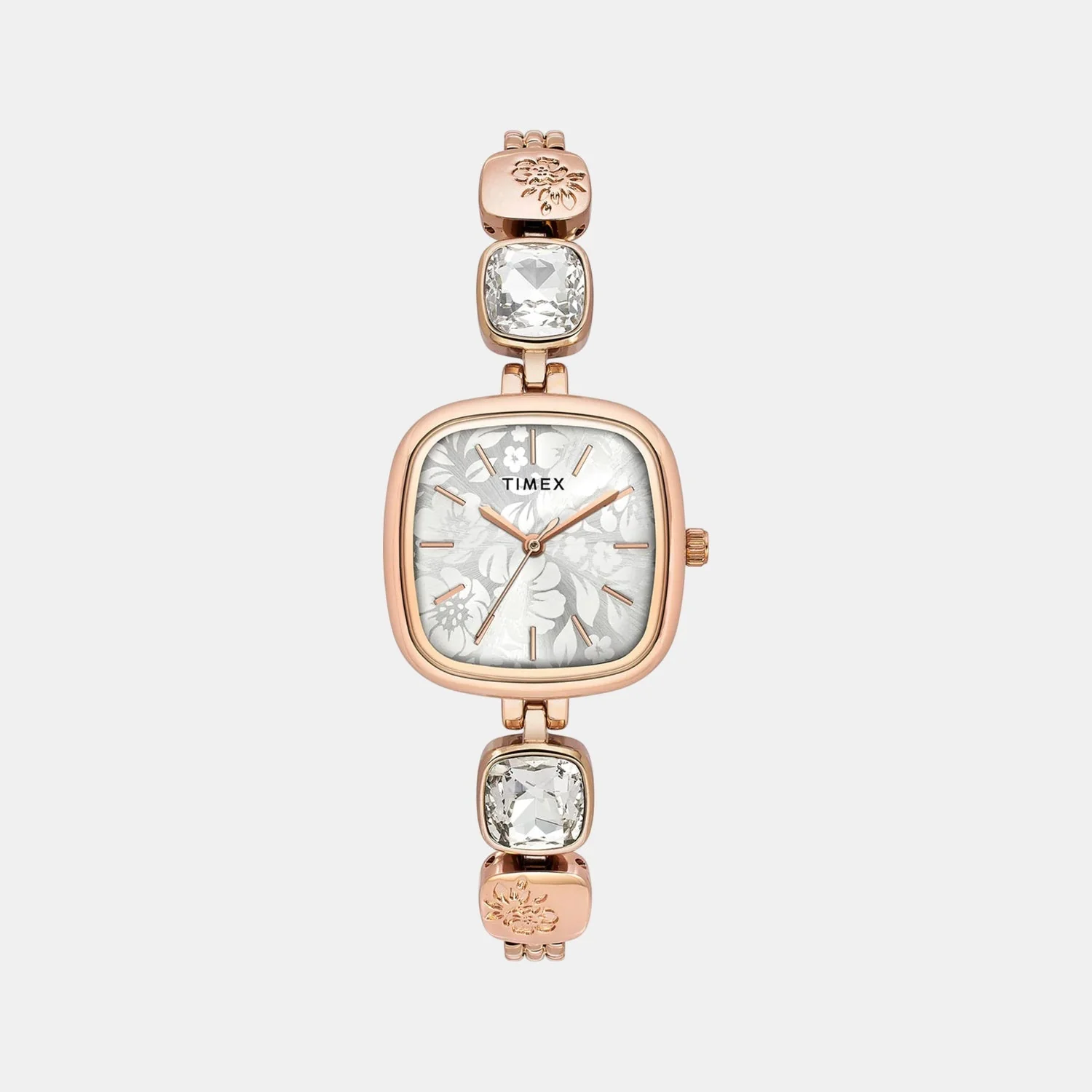 Fria Women Quartz Silver Dial Analog Stainless Steel Watch TWEL21001