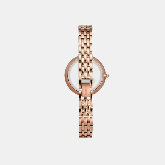 Fria Women Quartz White Dial Analog Brass Watch TWEL16200 - Image 3