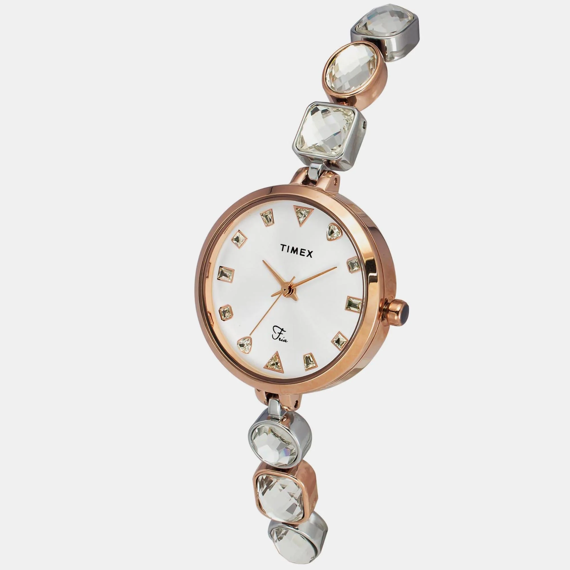 Fria Women Quartz White Dial Analog Brass Watch TWEL17302 - Image 2