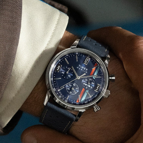 Timex Marlin Blue Round Dial Analog Men's Watch 40mm TW2W99000UJ - Image 3
