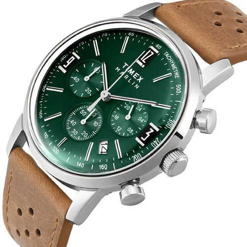 Timex Marlin Green Round Dial Analog Men's Watch 42mm TWEG26702 - Image 2