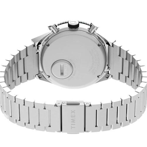 Timex Q Timex 3-Time Zone Chronograph 40mm Stainless Steel Bracelet Watch 40mm TW2V69900UJ - Image 2