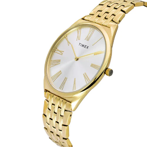 Timex Round Silver Dial Analog Men's Watch 40mm TWEG27902 - Image 2
