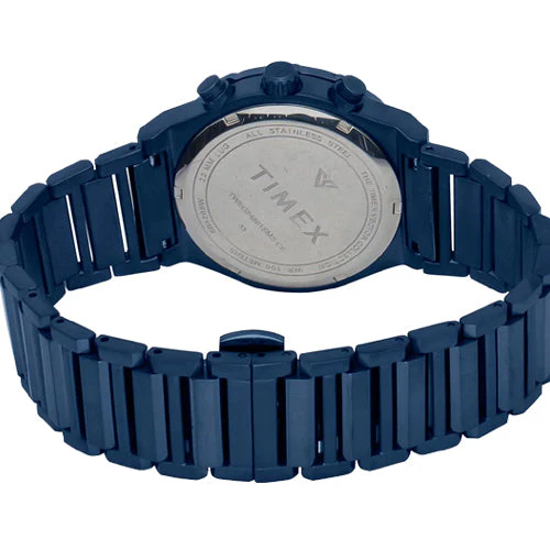 Timex Vector Men Blue Round Dial Analog Chronograph Watch 40.5mm TWEG24801 - Image 3