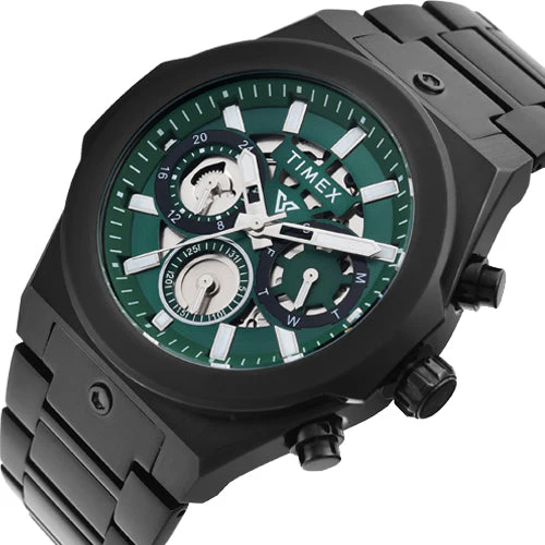 Timex Vector Men Green Round Dial Analog Watch 47.15mm TWEG26102 - Image 2