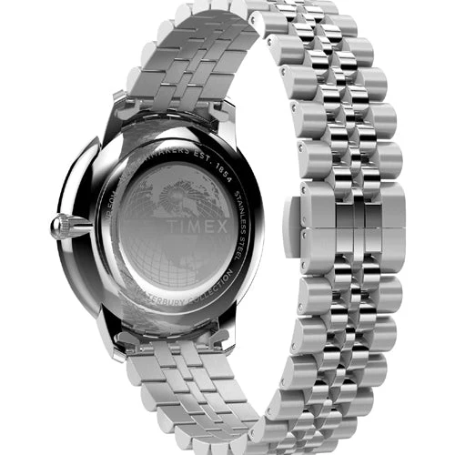 Timex Waterbury Black Round Dial Analog Men's Watch 39mm TW2Y23300UJ - Image 2