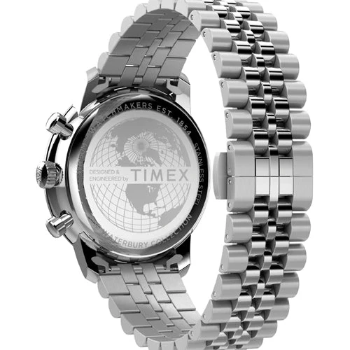 Timex Waterbury Green Round Dial Analog Men's Watch 41mm TW2Y23600UJ - Image 2