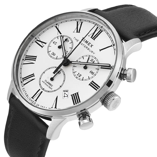 Timex Waterbury White Round Dial Analog Men's Watch 42mm TWEG26600 - Image 2