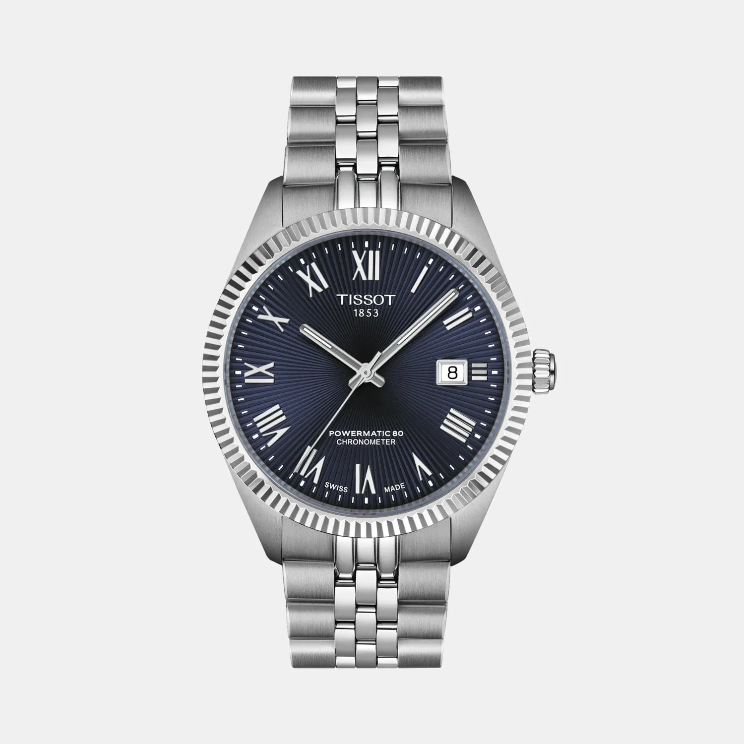 Ballade Powermatic 80 COSC Men Automatic Blue Dial Analog Stainless Steel Watch T1564081104300