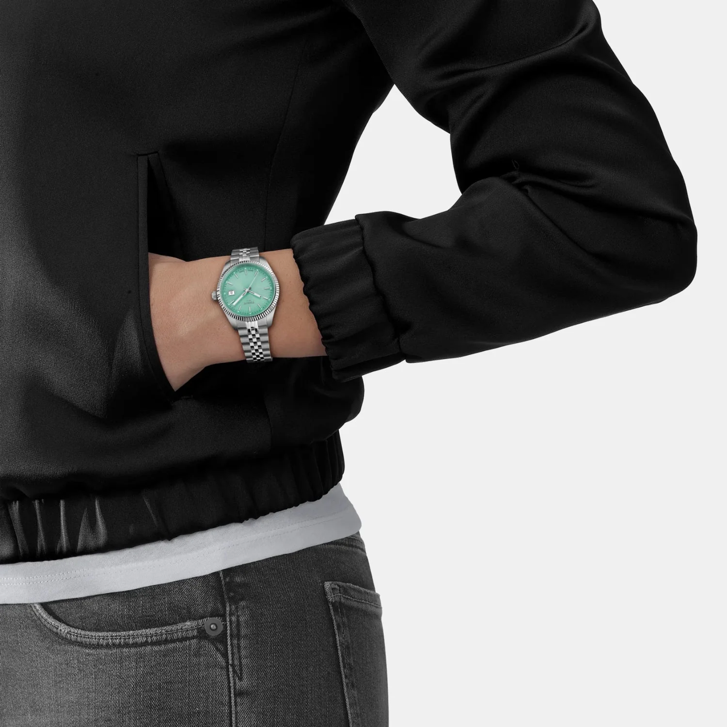 Ballade Women Quartz Light Green Dial Analog Stainless Steel Watch T1562101109100 - Image 5