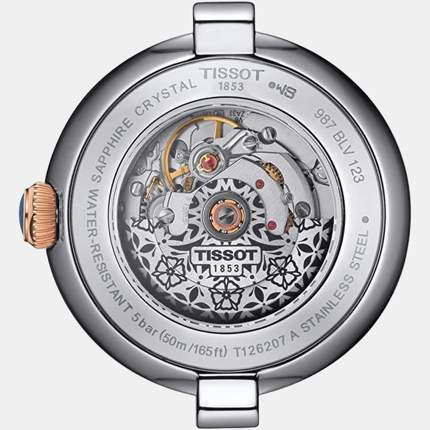 Bellissima Women Automatic White Dial Analog Stainless Steel Watch T1262072201300 - Image 3
