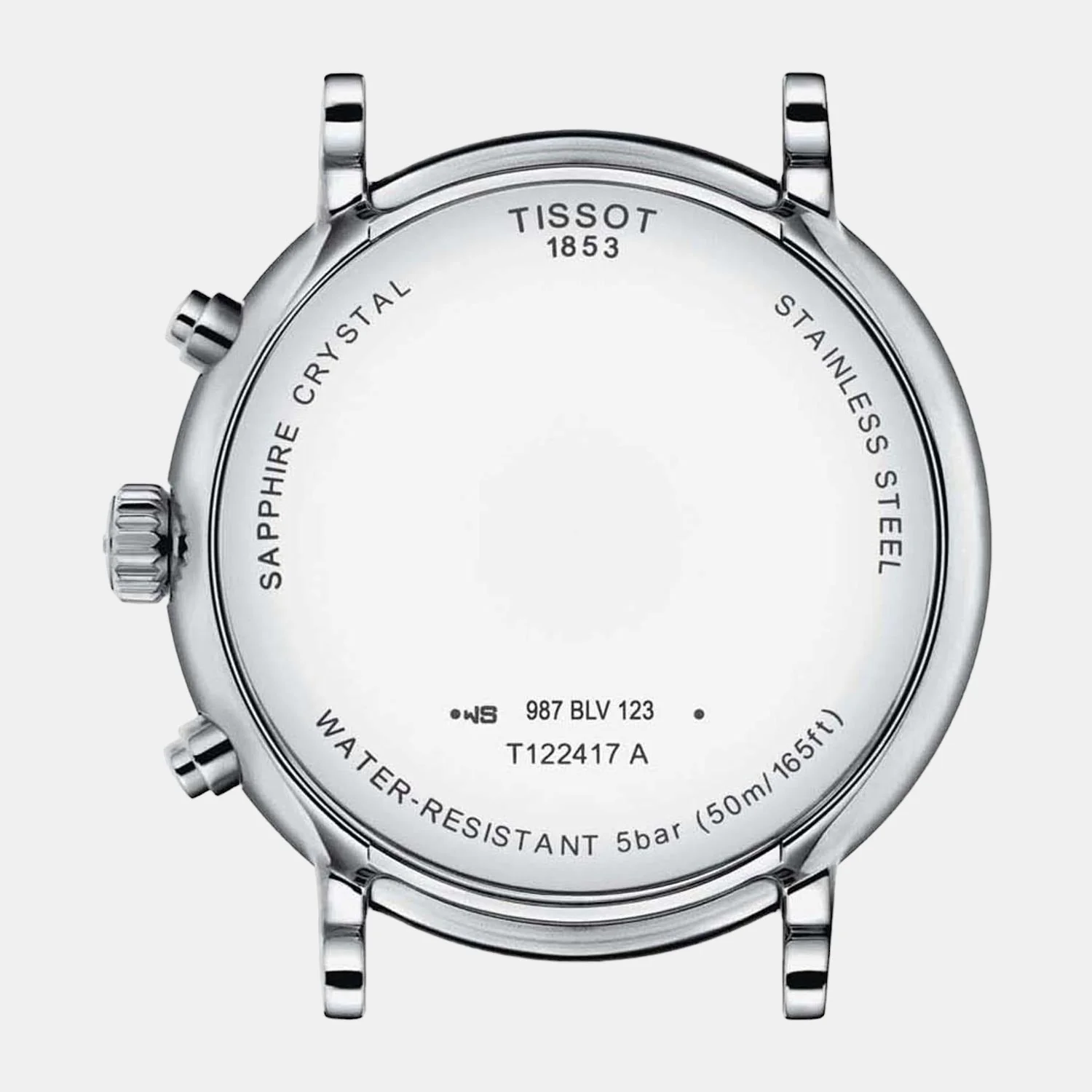 Carson Men Quartz Silver Dial Chronograph Leather Watch T1224171603300 - Image 2