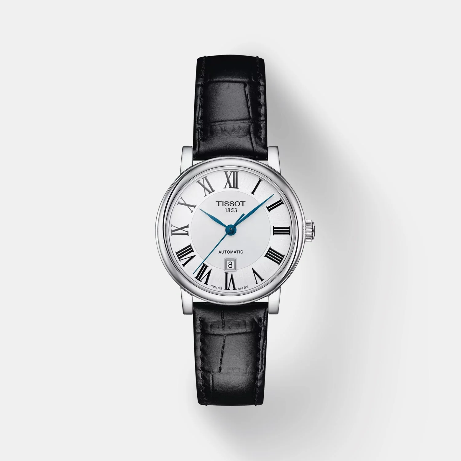 Carson Premium Women Automatic Silver Dial Analog Leather Watch T1222071603300