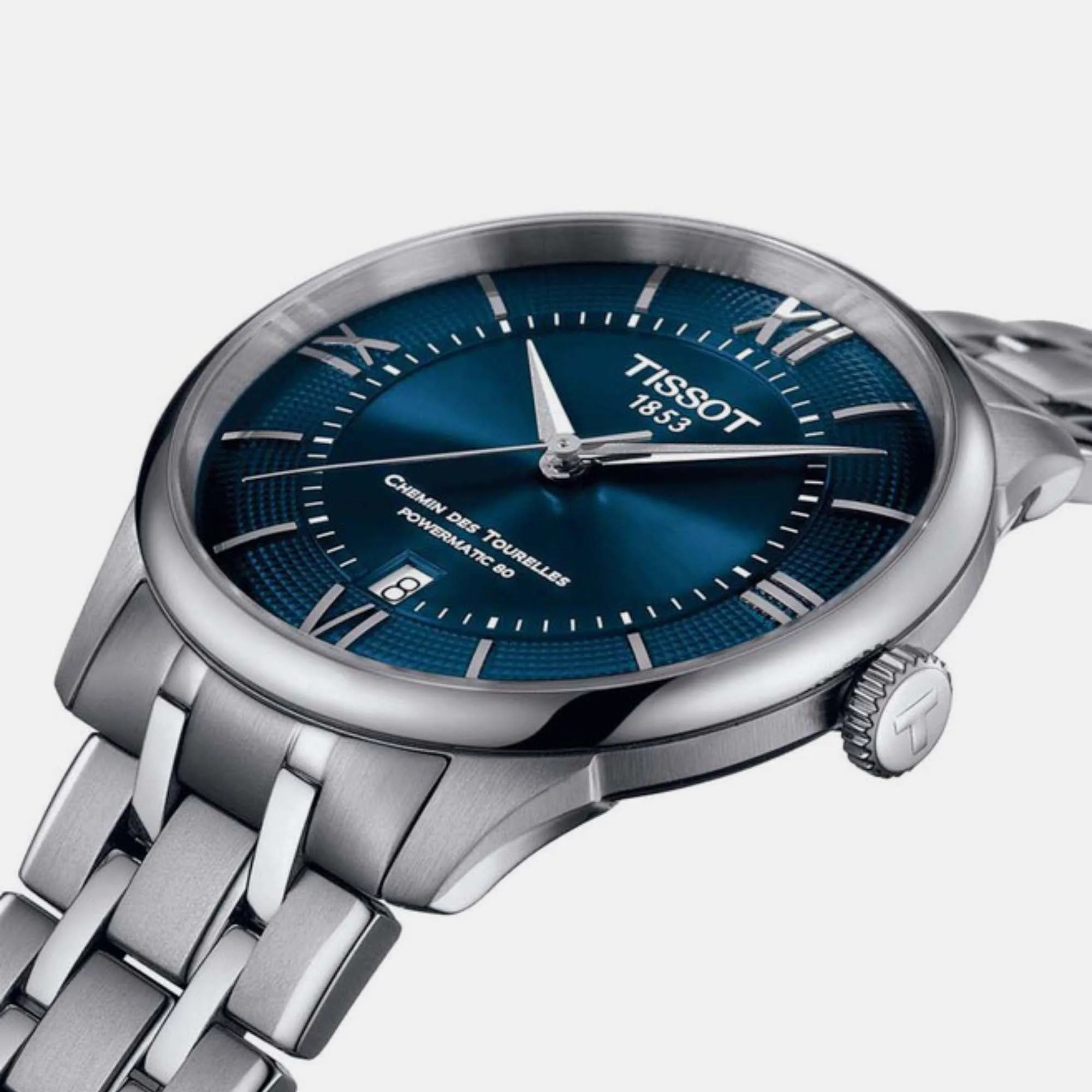 Chemin Des Tourelles Men Automatic Blue Dial Analog Stainless steel Watch T1398071104800 - Image 2