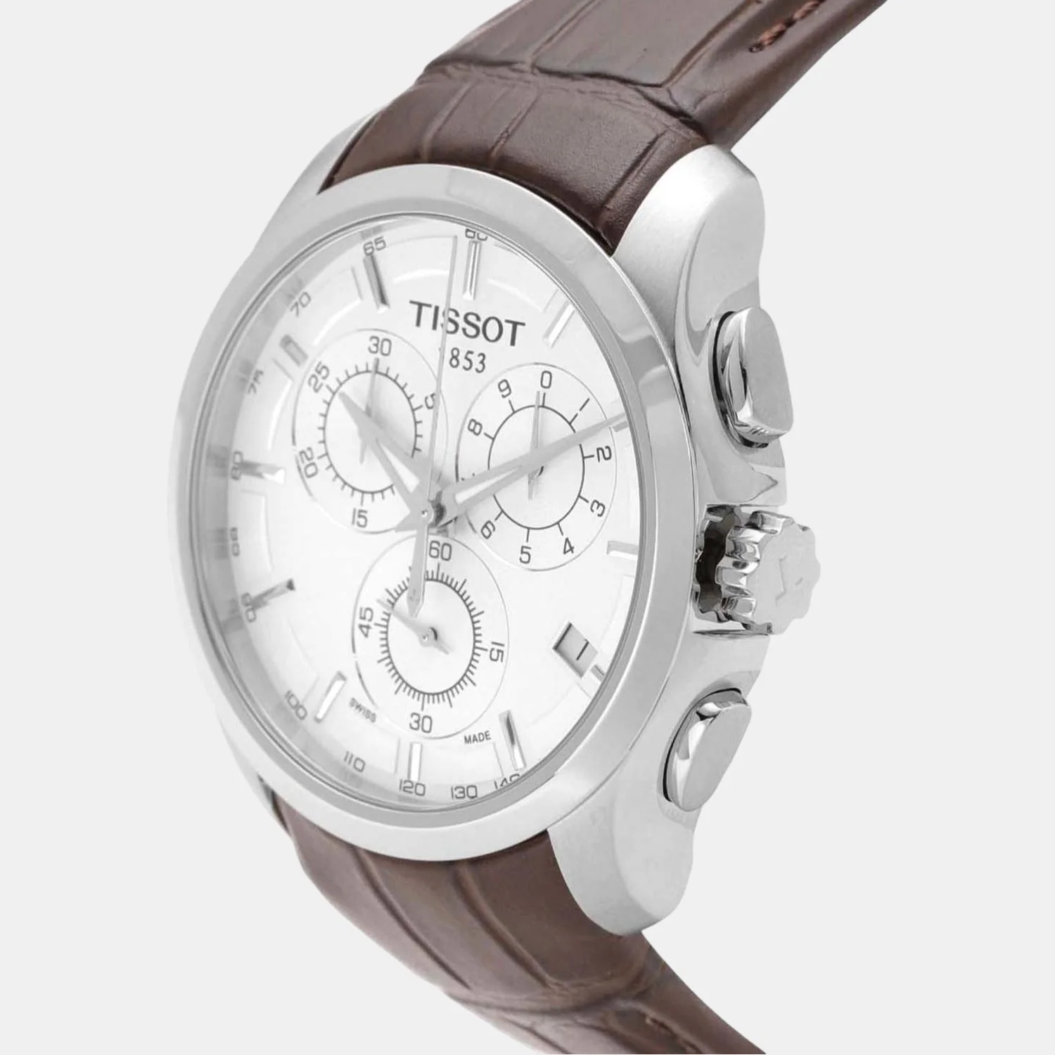 Couturier Men Quartz Silver Dial Chronograph Leather Watch T0356171603100 - Image 2