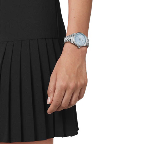Tissot T-Classic Ballade Ice Blue Dial Women 34mm T1562101135100 - Image 3
