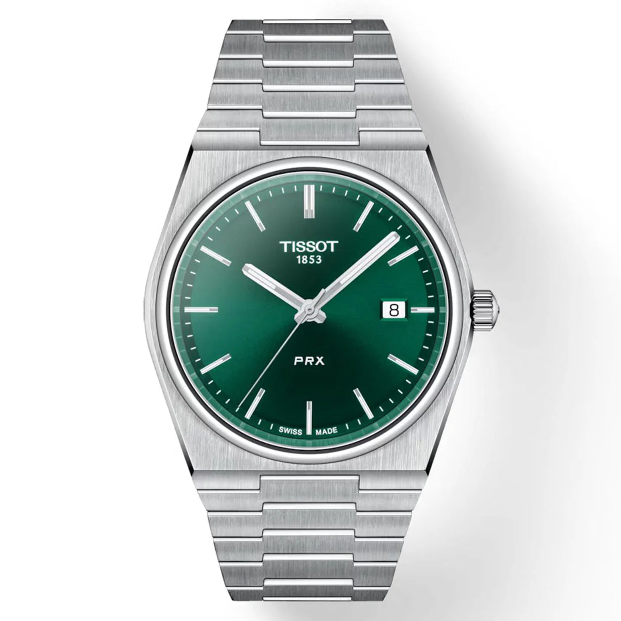 Tissot T-Classic Prx Green Dial Men 40mm T1374101109100 - Image 5