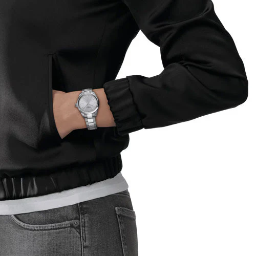 Tissot T-Classic Ice Blue Dial Women 34mm T1502101135100 - Image 3