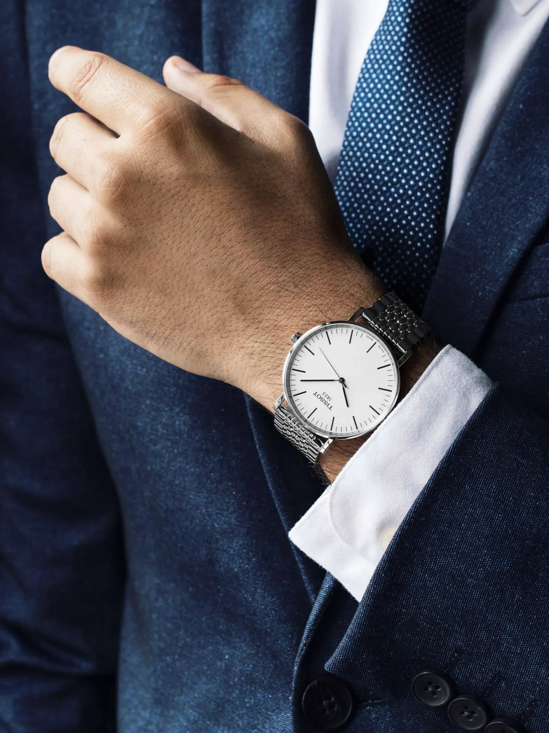 Tissot T-Classic Silver Dial Men 42mm - Image 4