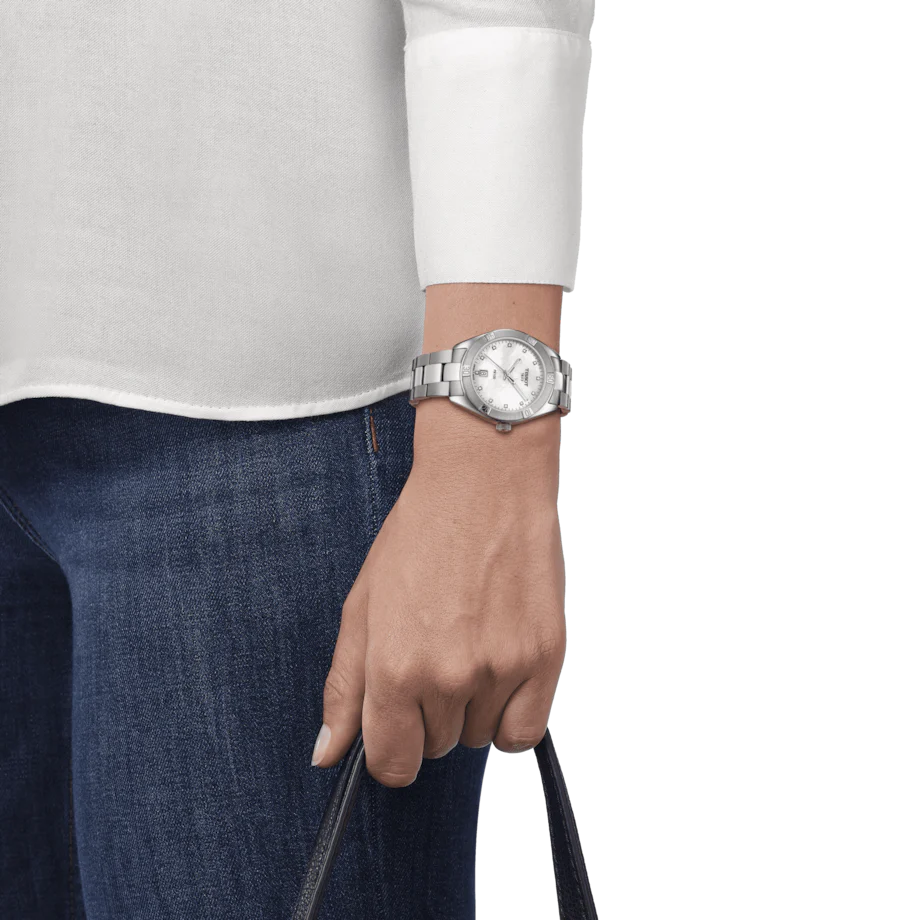 Tissot T-Classic White Mother-Of-Pearl Dial Women 36mm - Image 4