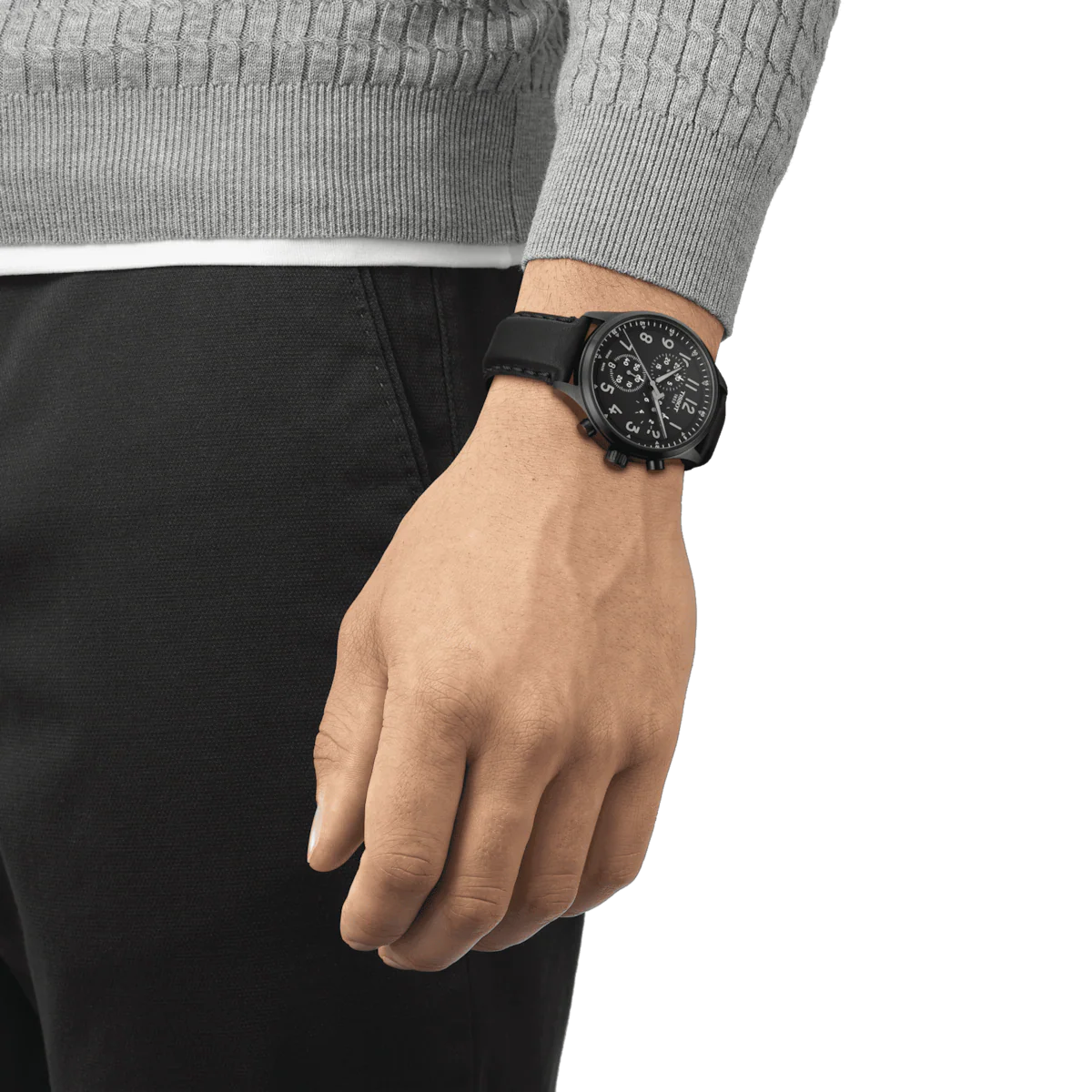 Tissot T-Sport Chrono XL Vintage Black Dial Men 45mm - Image 2