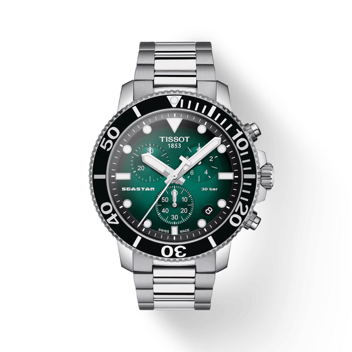Tissot T-Sport Black & Green Dial Men 45.5mm T1204171109101 - Image 4