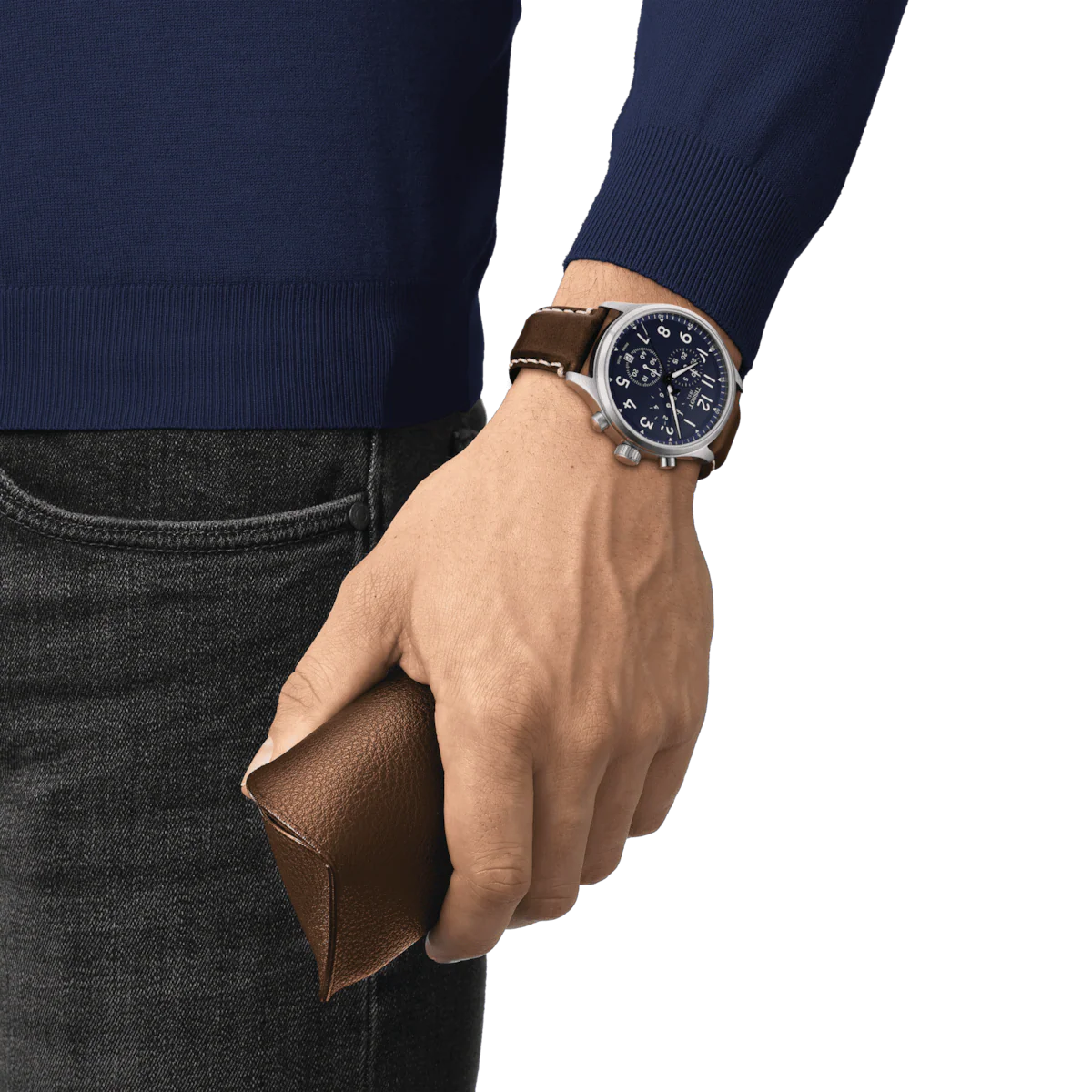 Tissot T-Sport Chrono XL Vintage Blue Dial Men 40mm - Image 3