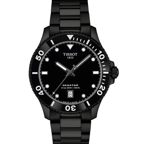 Tissot T-Sport Seastar 1000 Black Dial Men 40mm T1204103305100