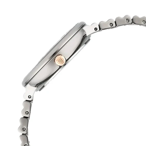 Titan Aura Quartz Analog Purple Dial Stainless Steel Strap Watch for Women 34mm 95245KM01 - Image 3