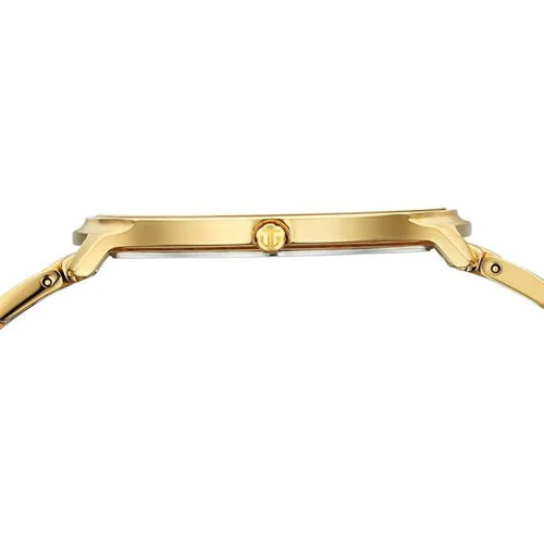 Titan Edge Metal Golden Dial Stainless Steel Strap Watch for Men 38mm NT1843YM02 - Image 3