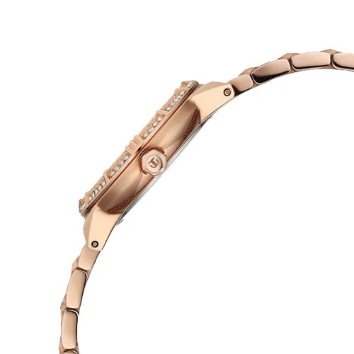 Titan Glamour Quartz Analog Mother Of Pearl Dial Rose Gold Stainless Steel Strap Watch For Women 30.5mm 95316WM01 - Image 4