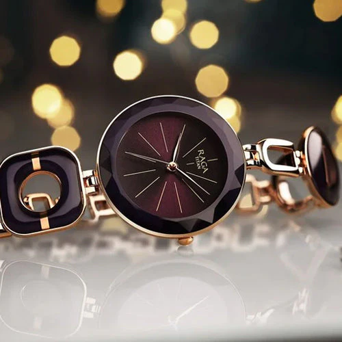 Titan Raga Delight Purple Dial Analog Metal Strap watch for Women 30.5mm NS95198WM01 - Image 5