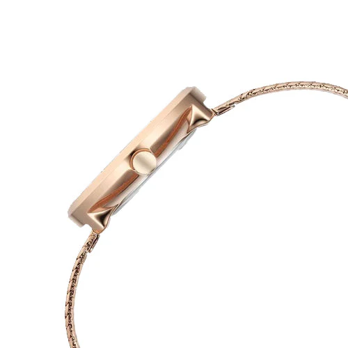 Titan Raga Memoirs Quartz Analog Mother Of Pearl Round Dial Rose Gold Metal Strap Watch For Women 32mm NT95253WM02F - Image 4