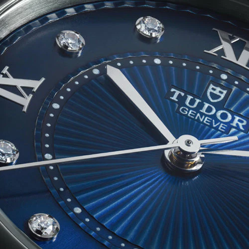 Tudor Clair De Rose Blue With Diamond Dial Women 26mm M35200-0010 - Image 5