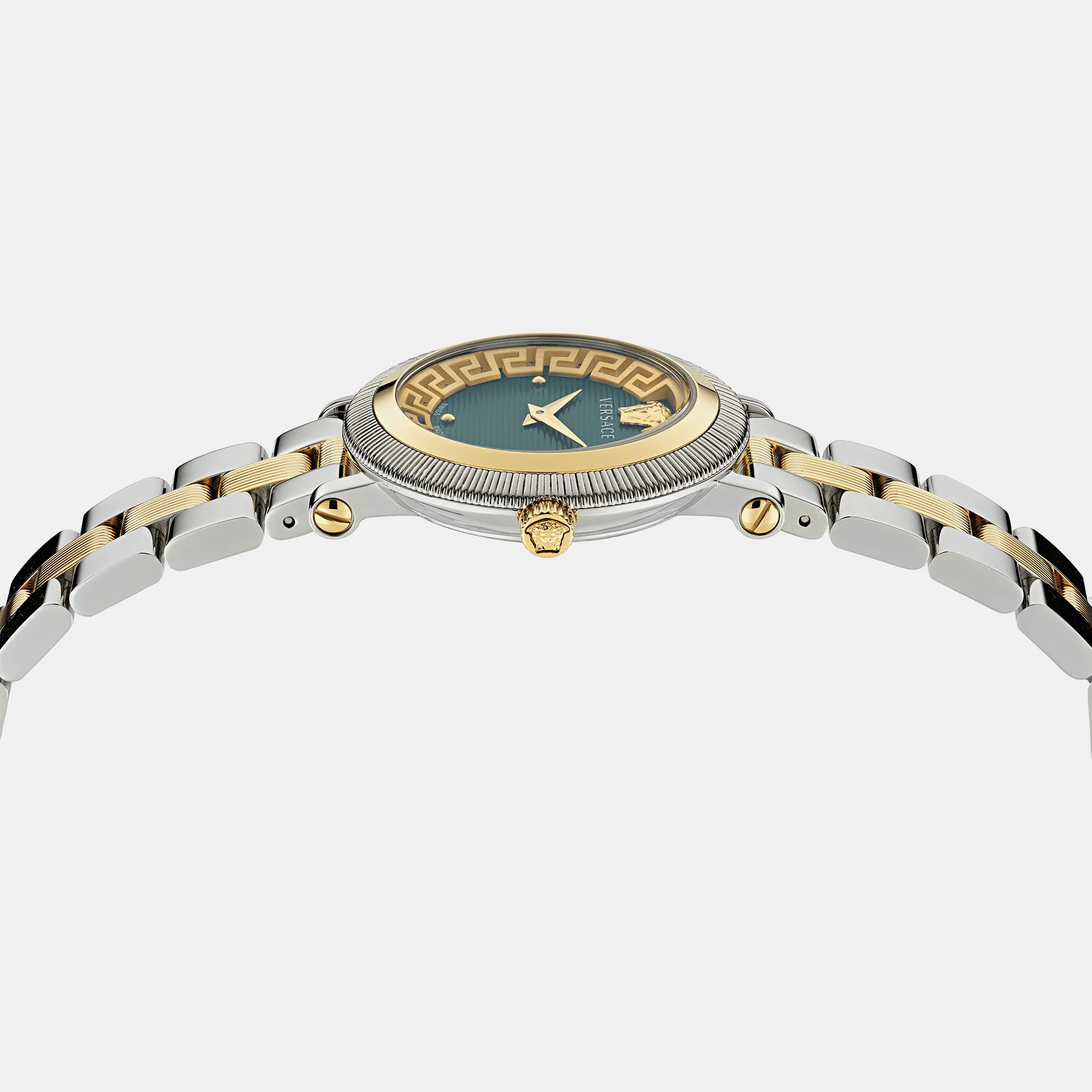 Greca Flourish Women Quartz Green Dial Analog Stainless Steel Watch VE7F00523 - Image 4