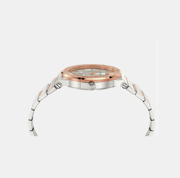 Greca Logo Men Quartz Silver Dial Analog Stainless Steel Watch VEVI00923 - Image 2