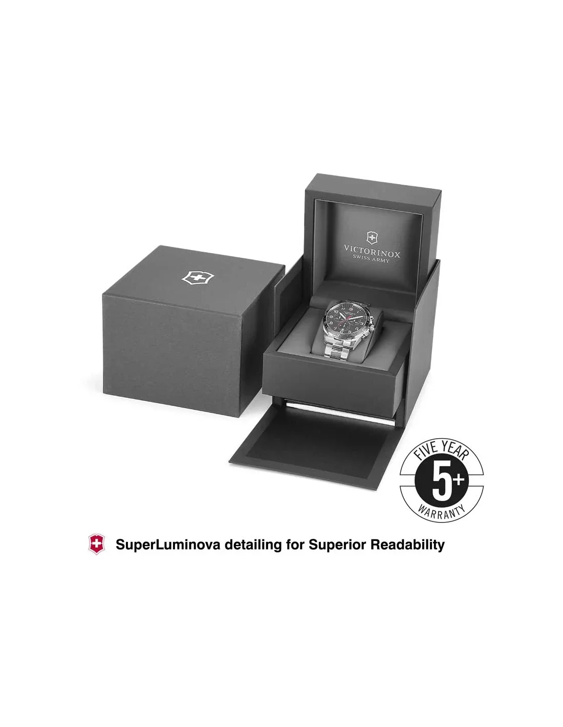 Victorinox Fieldforce Classic Silver Stainless Steel Men 42mm - Image 3