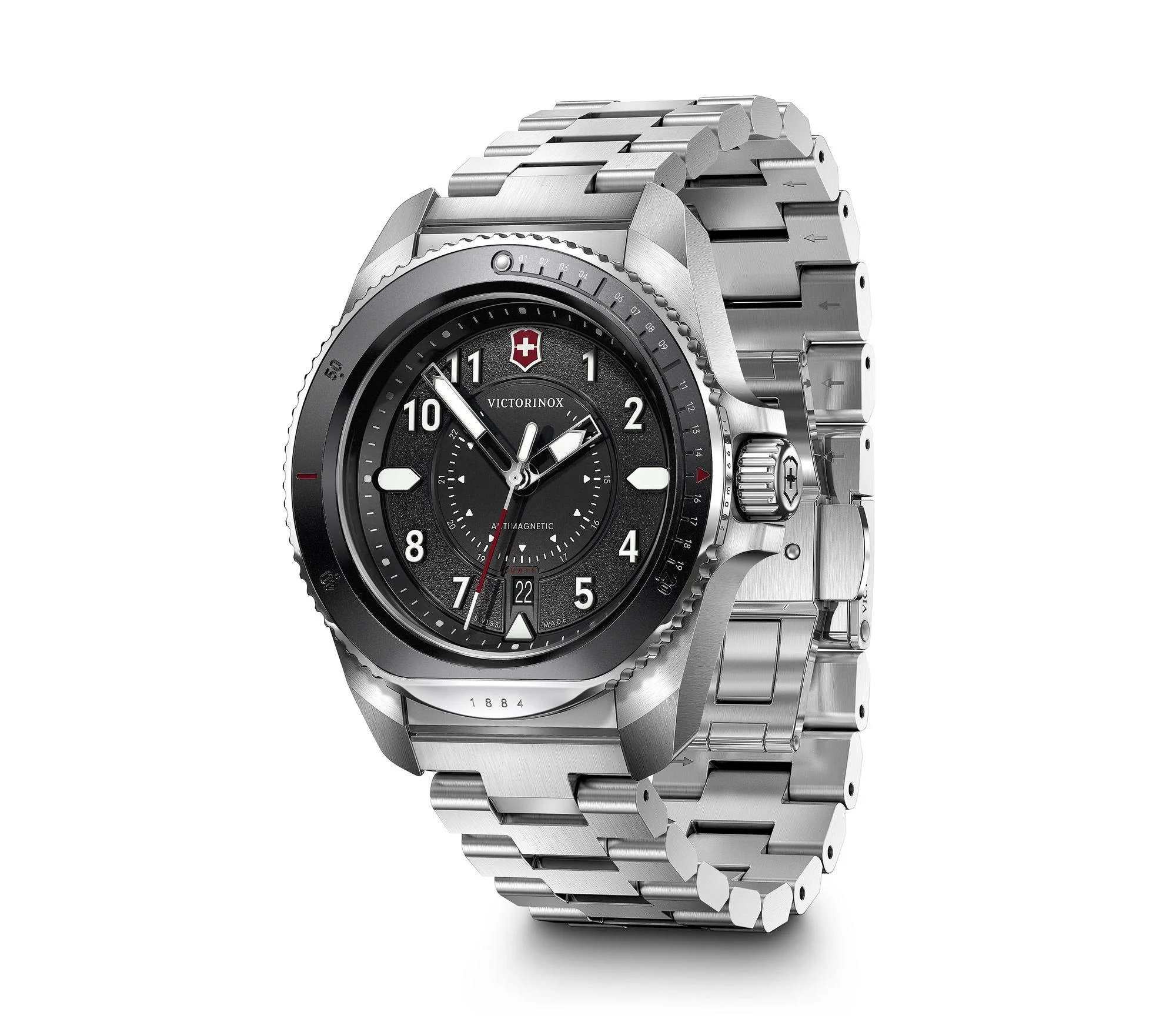 Victorinox Journey 1884 Black Dial Men 43mm
